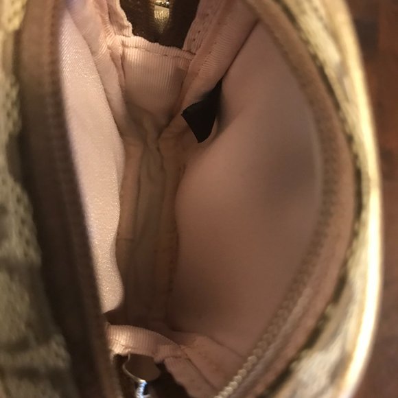 BRAND NEW! Coach Wristlet Tan Gold Monograph Print - Picture 4 of 5